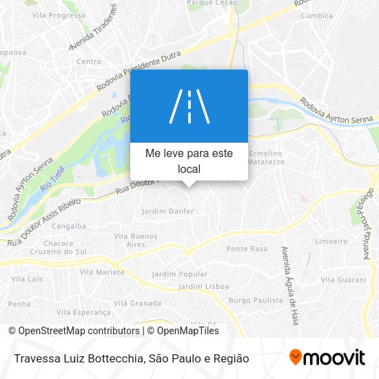 Travessa Luiz Bottecchia mapa