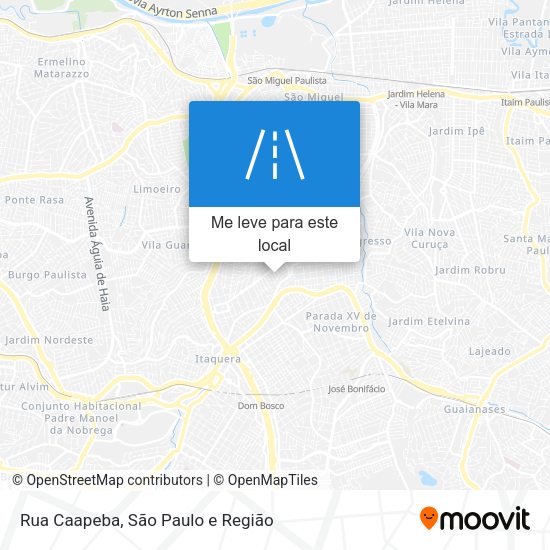 Rua Caapeba mapa