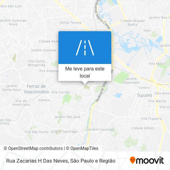 Rua Zacarias H Das Neves mapa