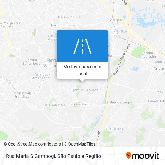 Rua Maria S Gambogi mapa