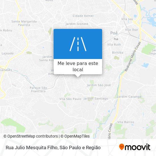 Rua Julio Mesquita Filho mapa