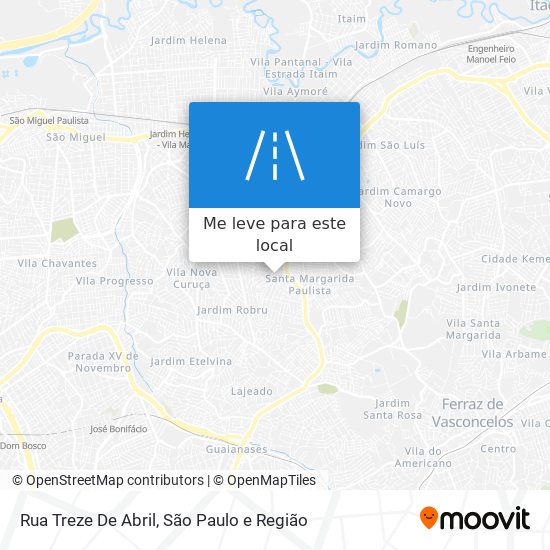 Rua Treze De Abril mapa