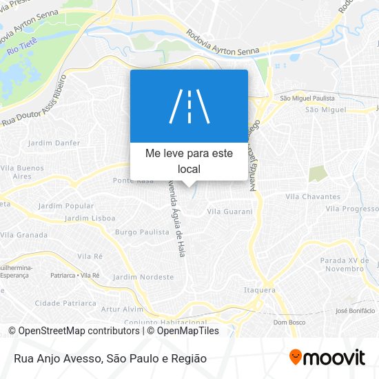 Rua Anjo Avesso mapa