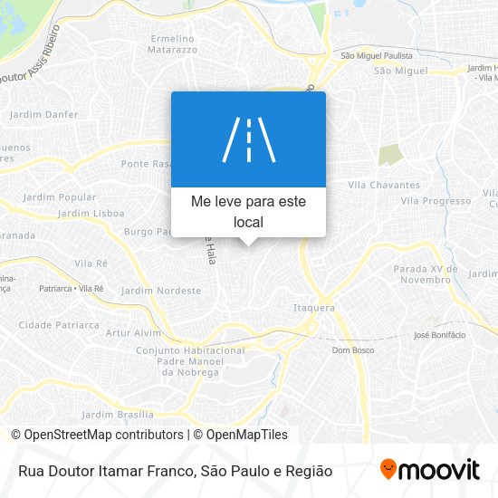 Rua Doutor Itamar Franco mapa