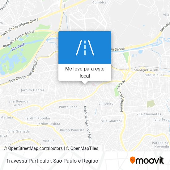Travessa Particular mapa