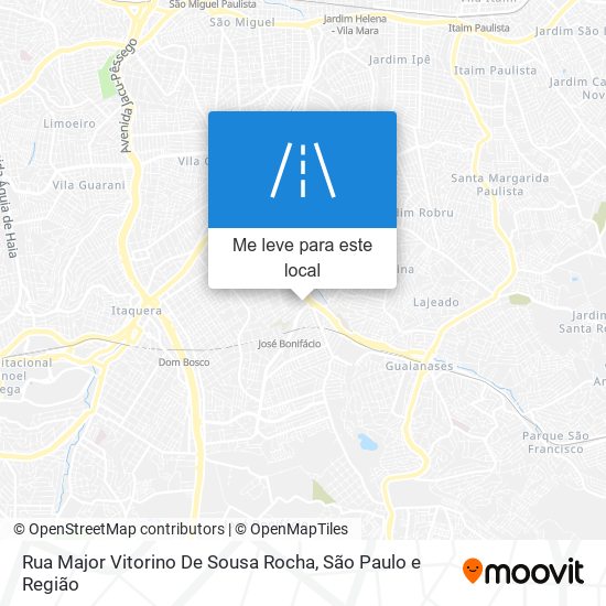 Rua Major Vitorino De Sousa Rocha mapa