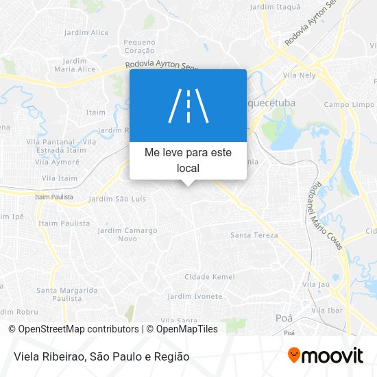 Viela Ribeirao mapa