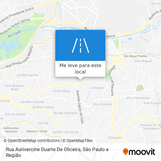 Rua Aurivercine Duarte De Oliceira mapa