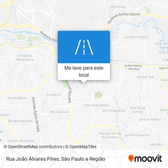 Rua João Álvares Píres mapa