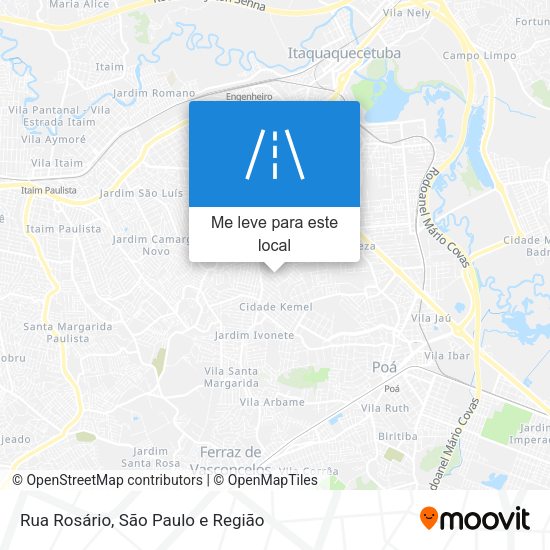 Rua Rosário mapa