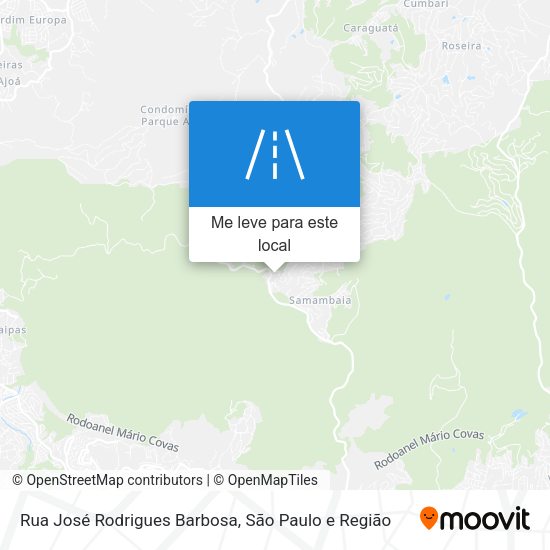 Rua José Rodrigues Barbosa mapa