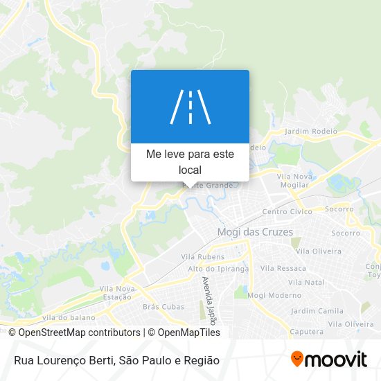 Rua Lourenço Berti mapa