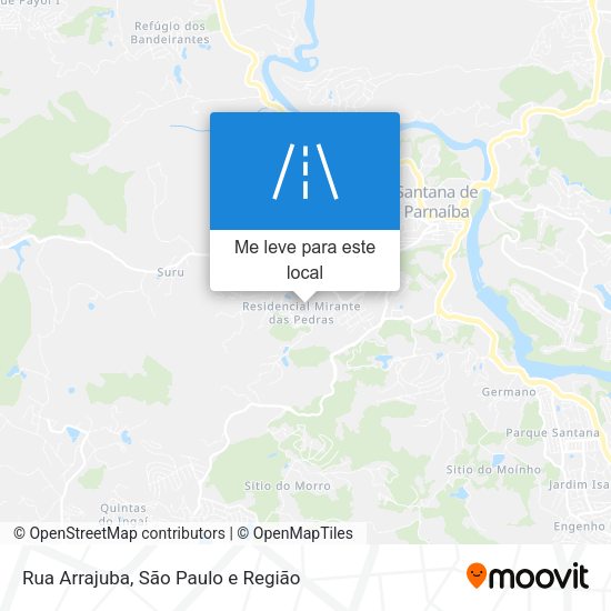 Rua Arrajuba mapa