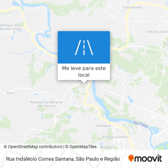 Rua Indalécio Correa Santana mapa