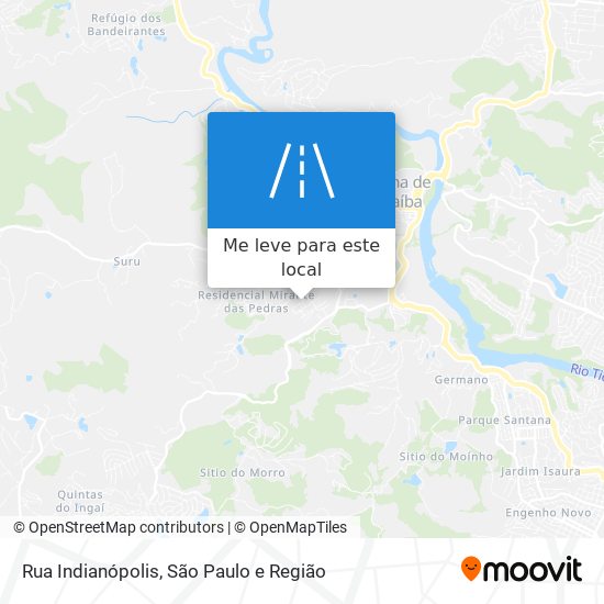 Rua Indianópolis mapa