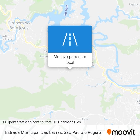 Estrada Municipal Das Lavras mapa