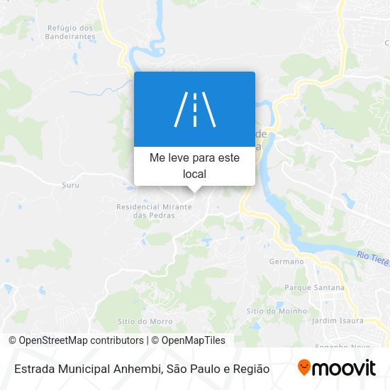 Estrada Municipal Anhembi mapa