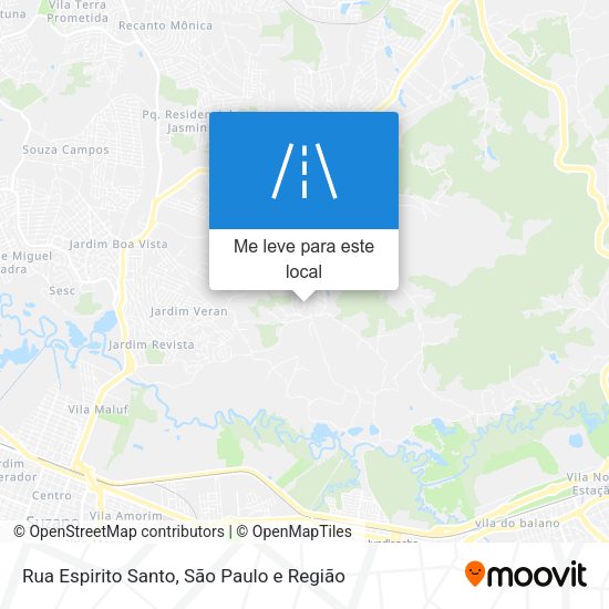 Rua Espirito Santo mapa