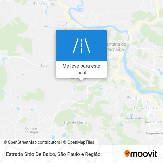 Estrada Sitio De Baixo mapa