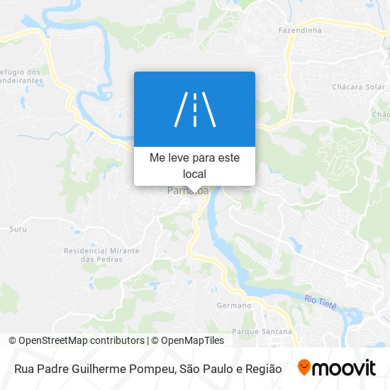 Rua Padre Guilherme Pompeu mapa