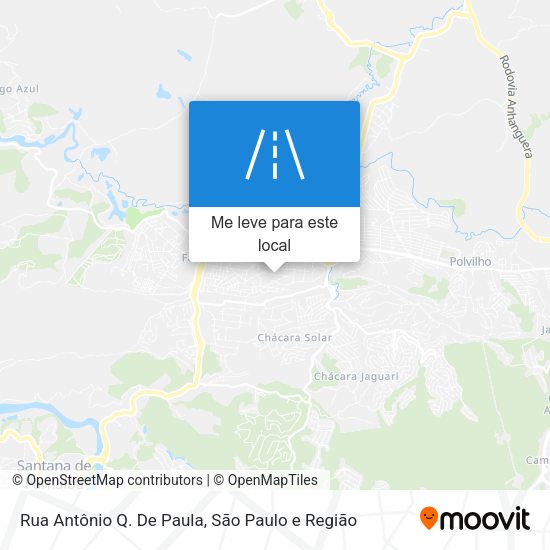 Rua Antônio Q. De Paula mapa
