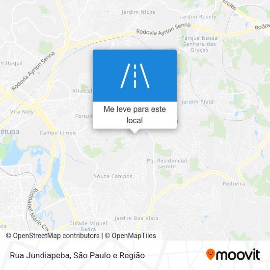 Rua Jundiapeba mapa