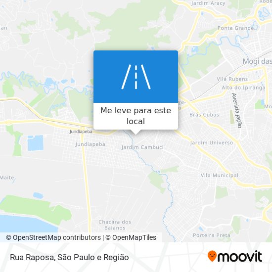 Rua Raposa mapa