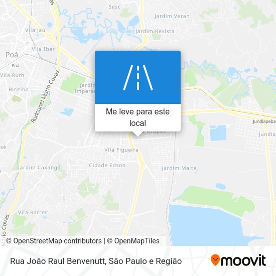 Rua João Raul Benvenutt mapa