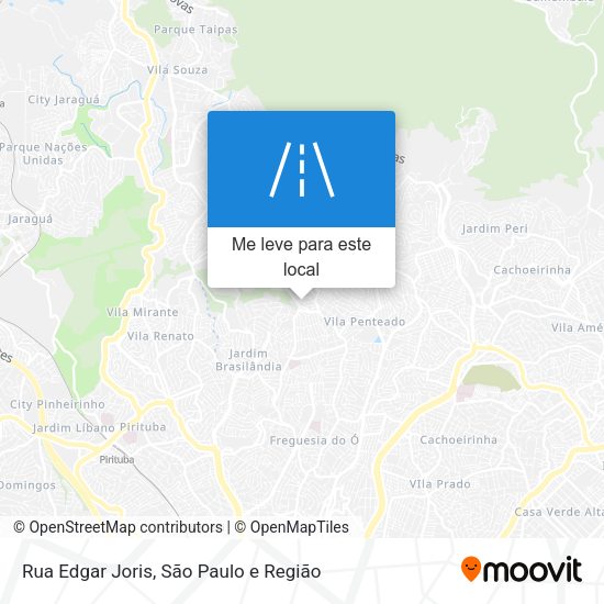 Rua Edgar Joris mapa