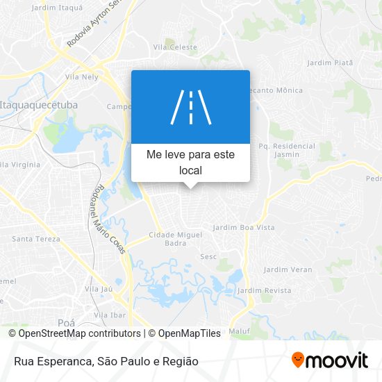 Rua Esperanca mapa