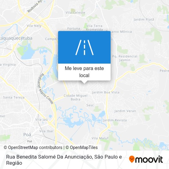 Rua Benedita Salomé Da Anunciação mapa