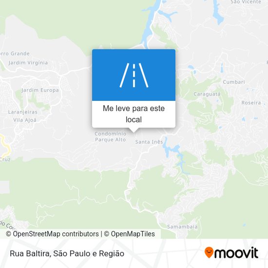 Rua Baltira mapa
