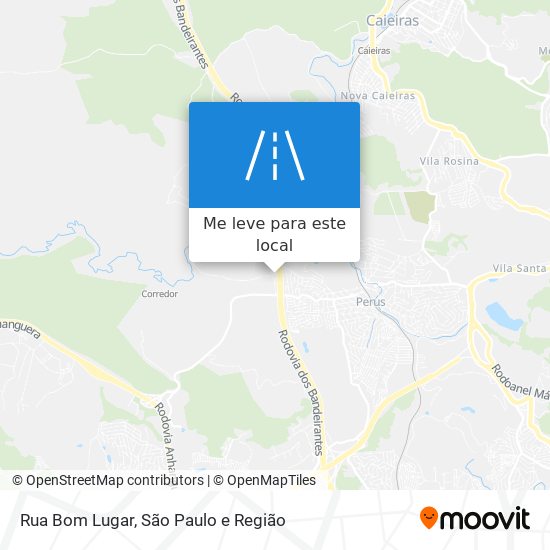 Rua Bom Lugar mapa