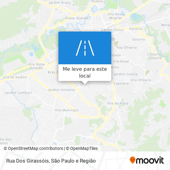 Rua Dos Girassóis mapa