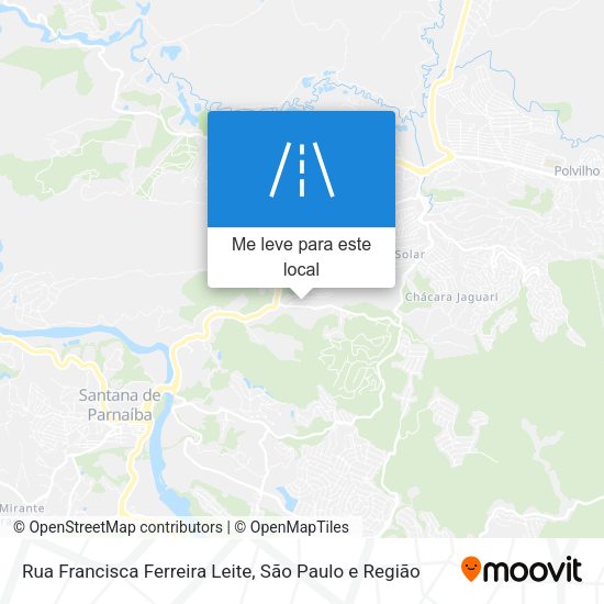 Rua Francisca Ferreira Leite mapa