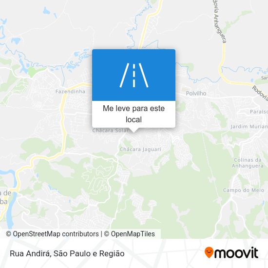 Rua Andirá mapa