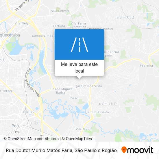 Rua Doutor Murilo Matos Faria mapa