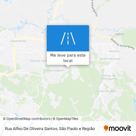 Rua Alfeu De Oliveira Santos mapa