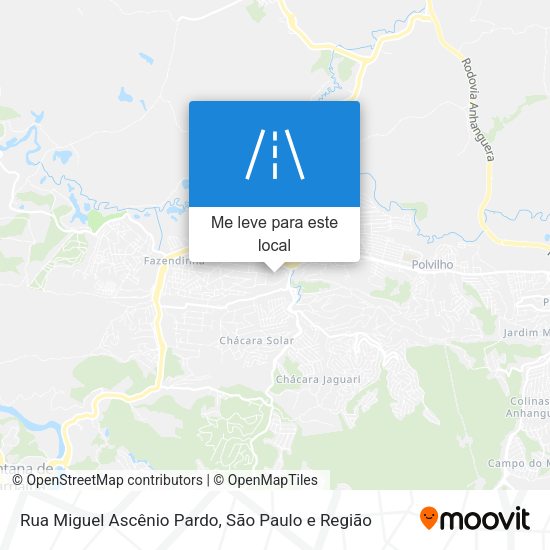 Rua Miguel Ascênio Pardo mapa