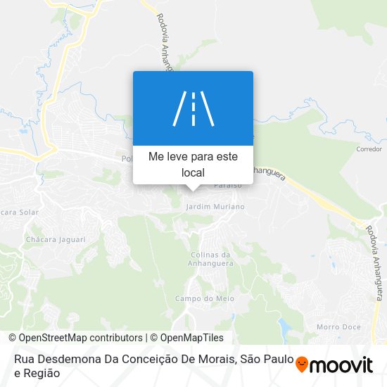 Rua Desdemona Da Conceição De Morais mapa