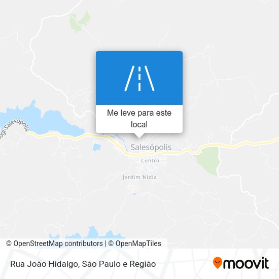 Rua João Hidalgo mapa