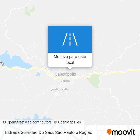 Estrada Servidão Do Saci mapa