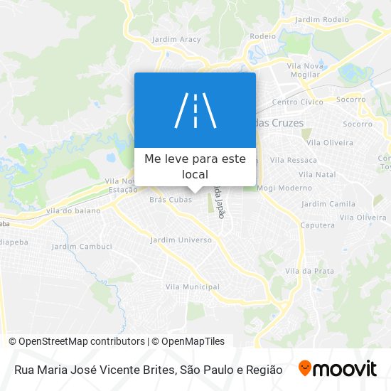 Rua Maria José Vicente Brites mapa