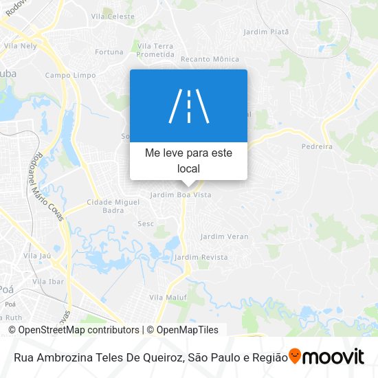 Rua Ambrozina Teles De Queiroz mapa