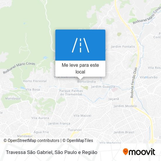 Travessa São Gabriel mapa