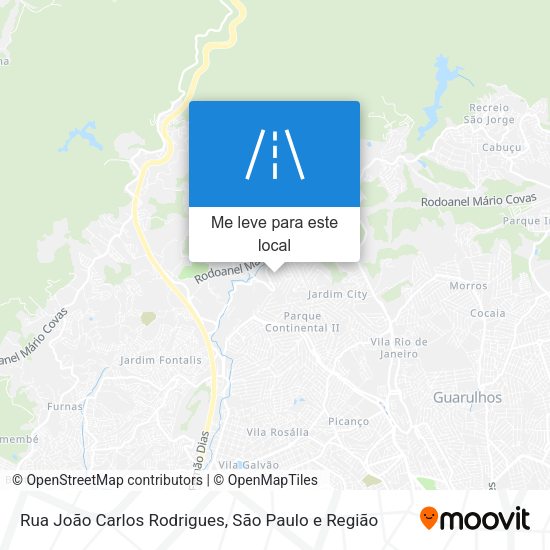 Rua João Carlos Rodrigues mapa
