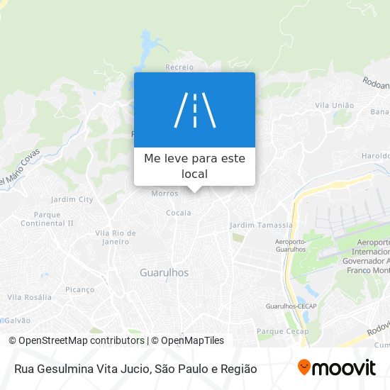 Rua Gesulmina Vita Jucio mapa