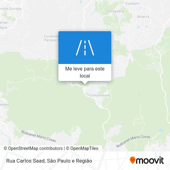 Rua Carlos Saad mapa