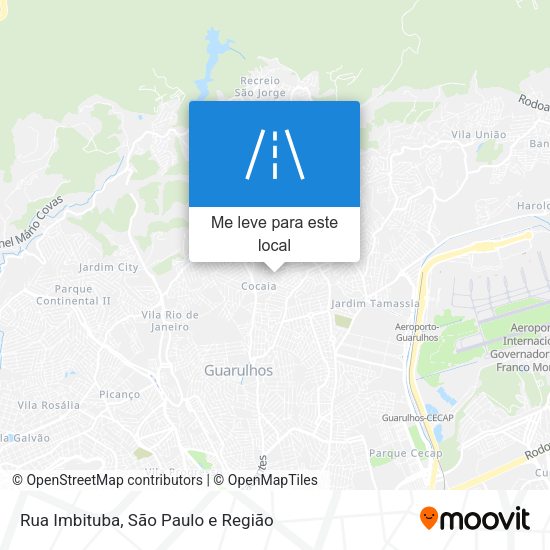 Rua Imbituba mapa