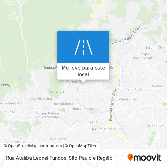 Rua Ataliba Leonel Fundos mapa